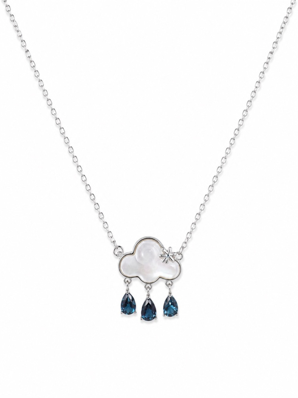 #N26 London Blue Topaz Cloud Necklace (S925)